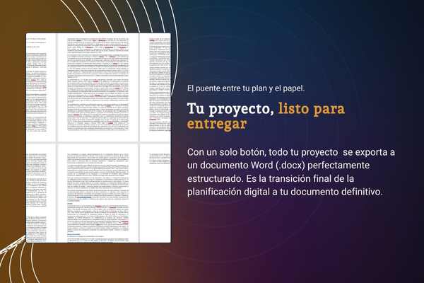 Icono de descarga de documento en Tutoeris, simbolizando la exportación del proyecto finalizado.